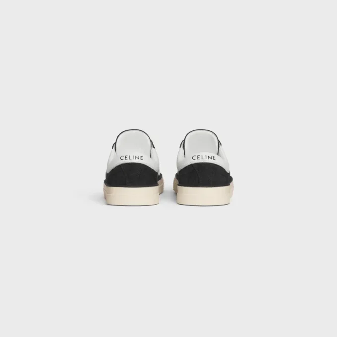CELINE Sunset Low Schnürsneaker aus Wildleder und Kalbsleder CELINE Sunset Low Schnürsneaker aus Wildleder und Kalbsleder