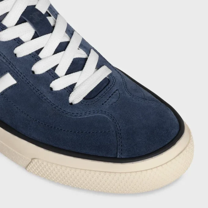 CELINE Sunset Low Schnürsneaker aus Wildleder und Kalbsleder CELINE Sunset Low Schnürsneaker aus Wildleder und Kalbsleder