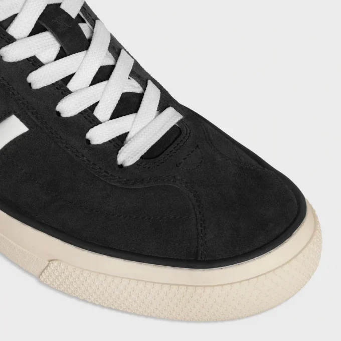 CELINE Sunset Low Schnürsneaker aus Wildleder und Kalbsleder CELINE Sunset Low Schnürsneaker aus Wildleder und Kalbsleder