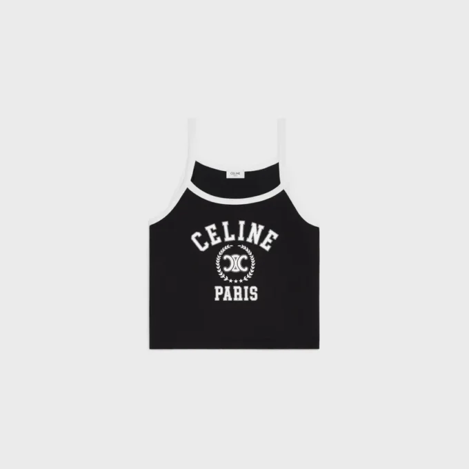 CELINE Tanktop aus Baumwolljersey