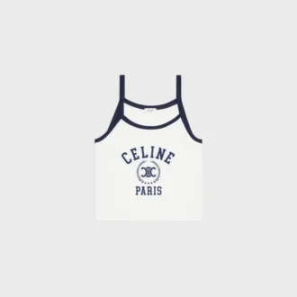 CELINE Tanktop aus Baumwolljersey