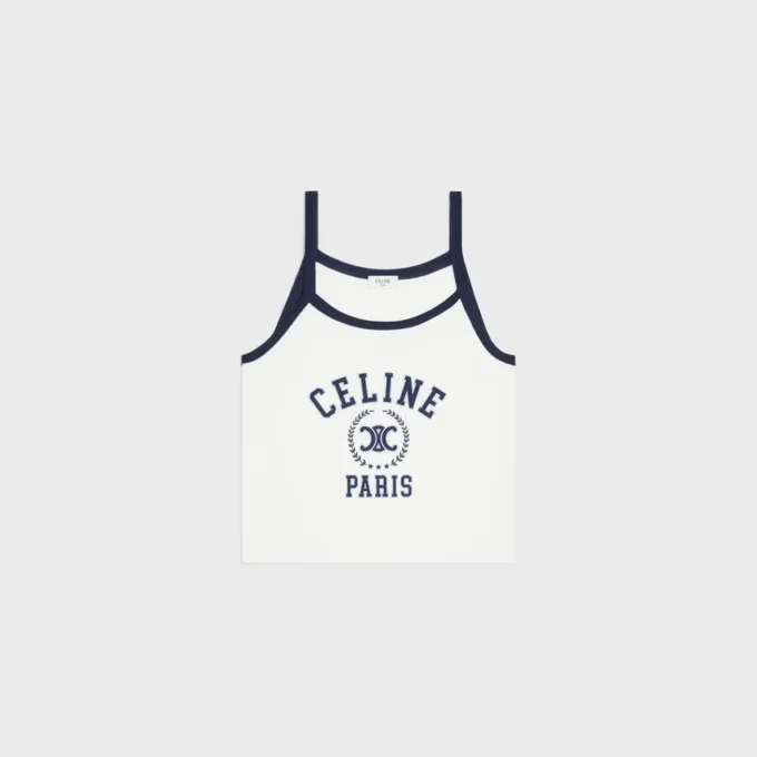 CELINE Tanktop aus Baumwolljersey