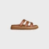 CELINE – Tippi Slide aus besticktem Kalbsleder CELINE – Tippi Slide aus besticktem Kalbsleder