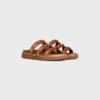 CELINE – Tippi Slide aus besticktem Kalbsleder CELINE – Tippi Slide aus besticktem Kalbsleder