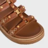 CELINE – Tippi Slide aus besticktem Kalbsleder CELINE – Tippi Slide aus besticktem Kalbsleder