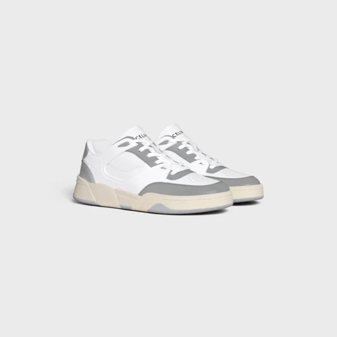 CELINE Trainer Ct-09 Niedriger Schnürsneaker aus Kalbsleder und Mesh CELINE Trainer Ct-09 Niedriger Schnürsneaker aus Kalbsleder und Mesh