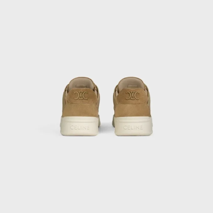 CELINE Trainer Ct-09 Niedriger Schnürsneaker aus Kalbsveloursleder und Mesh CELINE Trainer Ct-09 Niedriger Schnürsneaker aus Kalbsveloursleder und Mesh