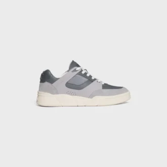 CELINE Trainer Ct-09 Niedriger Schnürsneaker aus Wildleder, Kalbsleder und Mesh CELINE Trainer Ct-09 Niedriger Schnürsneaker aus Wildleder, Kalbsleder und Mesh
