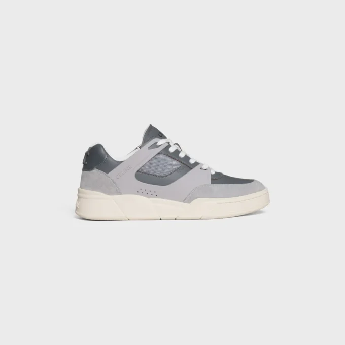 CELINE Trainer Ct-09 Niedriger Schnürsneaker aus Wildleder, Kalbsleder und Mesh