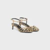 CELINE Triomphe Sandale aus laminiertem Lammleder CELINE Triomphe Sandale aus laminiertem Lammleder