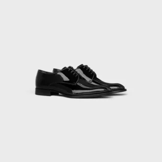 CELINE Tuxedo Derby aus lackiertem Kalbsleder