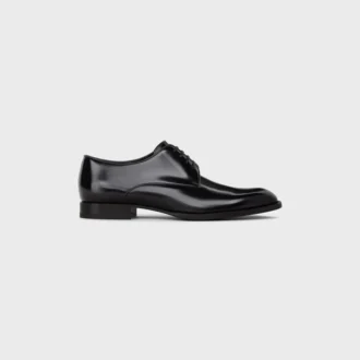CELINE Tuxedo Derby aus poliertem Stierleder