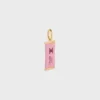 Charms Candy Bar aus Emaille und Messing mit Goldfinish