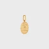 Charms CELINE-Medaillon aus Messing mit Goldfinish
