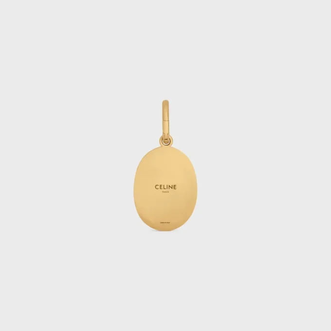 Charms CELINE-Medaillon aus Messing mit Goldfinish