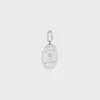 Charms CELINE-Medaillon aus Messing mit Rhodiumbeschichtung Charms CELINE-Medaillon aus Messing mit Rhodiumbeschichtung