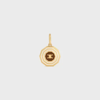 Charms Decagon Triomphe-Medaillon aus Emaille und Messing mit Goldfinish Charms Decagon Triomphe-Medaillon aus Emaille und Messing mit Goldfinish