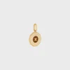 Charms Decagon Triomphe-Medaillon aus Emaille und Messing mit Goldfinish