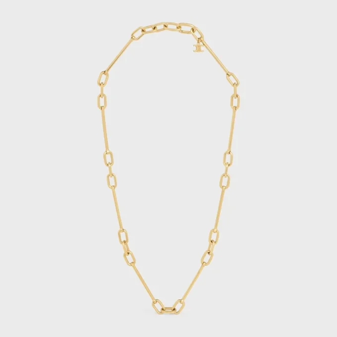 Charms-Halskette aus Messing mit Goldfinish Charms-Halskette aus Messing mit Goldfinish