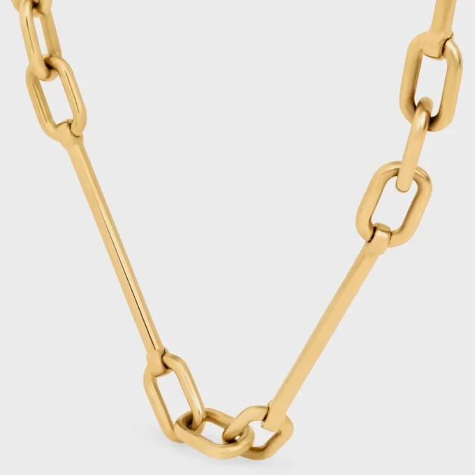 Charms-Halskette aus Messing mit Goldfinish Charms-Halskette aus Messing mit Goldfinish