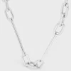 Charms-Halskette aus Messing mit Rhodium-Finish Charms-Halskette aus Messing mit Rhodium-Finish