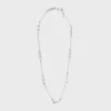 Charms-Halskette aus Messing mit Rhodium-Finish Charms-Halskette aus Messing mit Rhodium-Finish