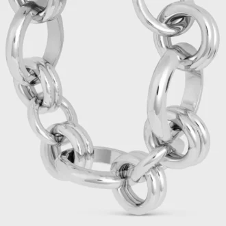 Charms Heritage Chunky Armband aus Messing mit Rhodium-Finish Charms Heritage Chunky Armband aus Messing mit Rhodium-Finish