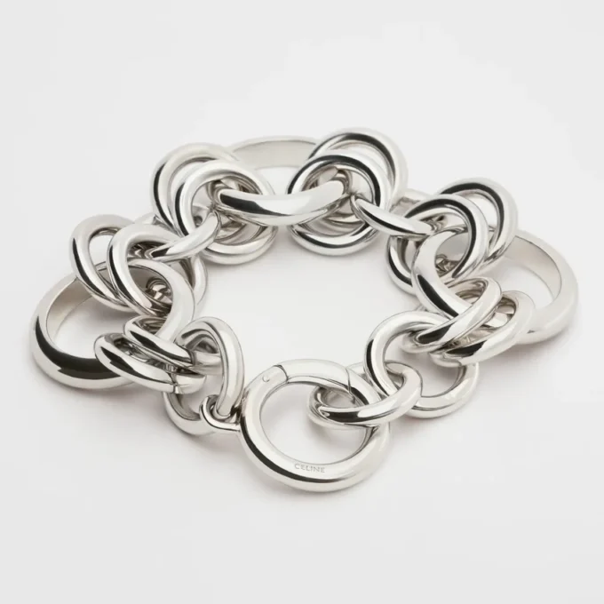 Charms Heritage Chunky Armband aus Messing mit Rhodium-Finish