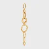 Charms Modern Chunky Gourmette aus Messing mit Goldfinish
