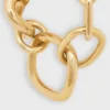 Charms Modern Chunky Gourmette aus Messing mit Goldfinish