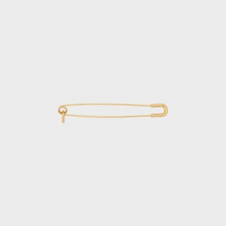 Charms-Sicherheitsnadel-Brosche aus Messing mit Goldfinish Charms-Sicherheitsnadel-Brosche aus Messing mit Goldfinish