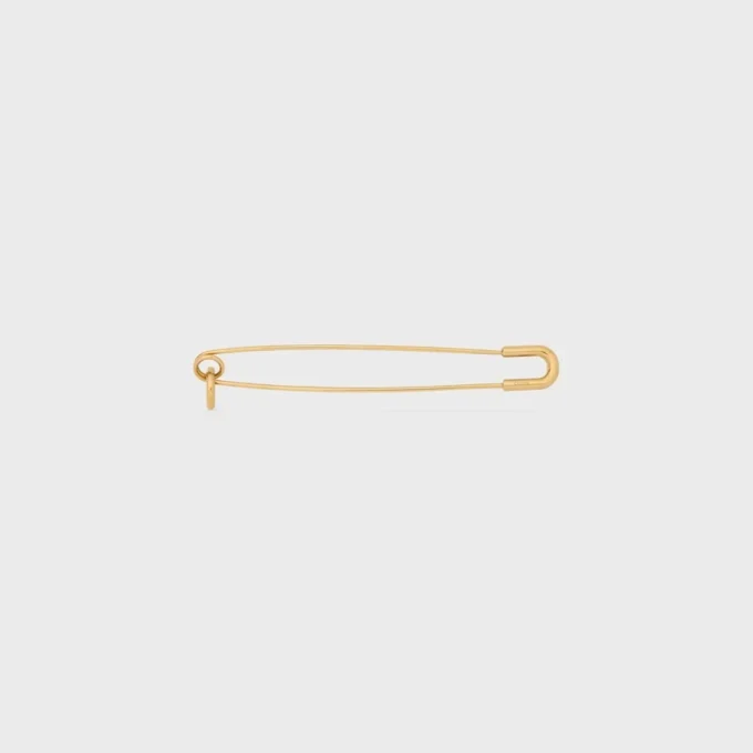 Charms-Sicherheitsnadel-Brosche aus Messing mit Goldfinish Charms-Sicherheitsnadel-Brosche aus Messing mit Goldfinish