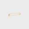 Charms-Sicherheitsnadel-Brosche aus Messing mit Goldfinish Charms-Sicherheitsnadel-Brosche aus Messing mit Goldfinish