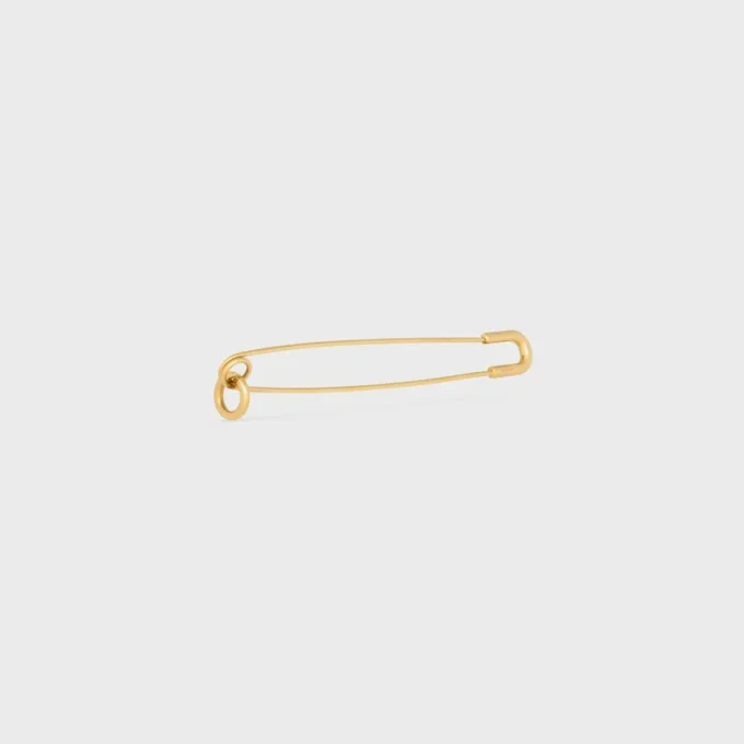 Charms-Sicherheitsnadel-Brosche aus Messing mit Goldfinish Charms-Sicherheitsnadel-Brosche aus Messing mit Goldfinish