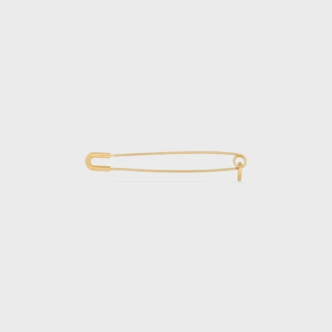 Charms-Sicherheitsnadel-Brosche aus Messing mit Goldfinish Charms-Sicherheitsnadel-Brosche aus Messing mit Goldfinish