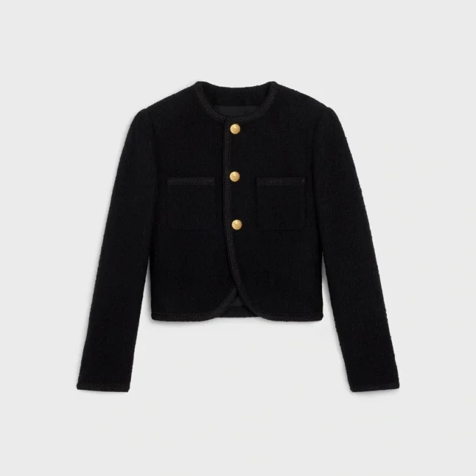 Chasseur-Jacke aus Bouclé-Tweed Chasseur-Jacke aus Bouclé-Tweed