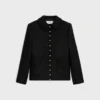Chasseur-Jacke aus Kaschmir-Bouclette Natte