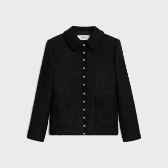 Chasseur-Jacke aus Kaschmir-Bouclette Natte