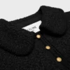 Chasseur-Jacke aus Kaschmir-Bouclette Natte