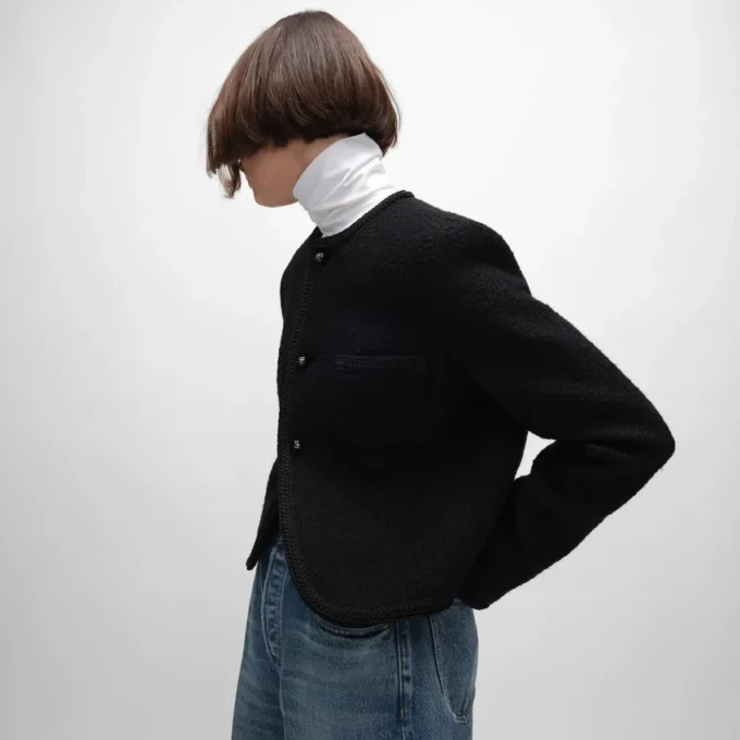 Chasseur-Jacke aus Natta-Wolle Chasseur-Jacke aus Natta-Wolle