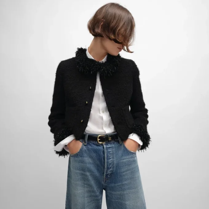 Chelsea-Jacke aus Kaschmir und Natta-Wolle Chelsea-Jacke aus Kaschmir und Natta-Wolle