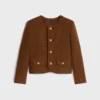 Chelsea-Jacke aus Mohair-Wolltweed