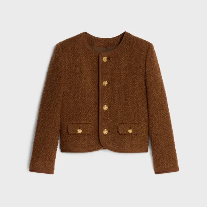 Chelsea-Jacke aus Mohair-Wolltweed