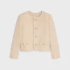 Chelsea-Jacke aus Seiden-Tweed mit Pailletten