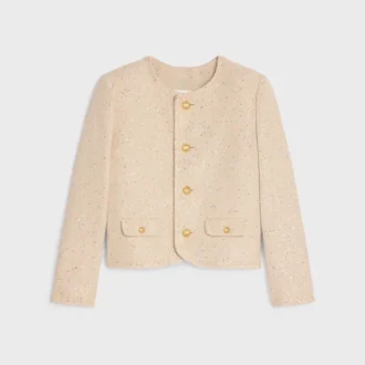 Chelsea-Jacke aus Seiden-Tweed mit Pailletten