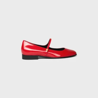 City Ballerina aus glänzendem Kalbsleder