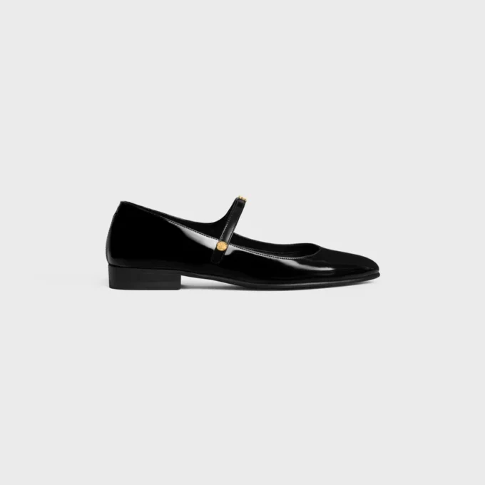 City Ballerina aus glänzendem Kalbsleder City Ballerina aus glänzendem Kalbsleder