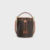 Clara-Tasche aus Triomphe Canvas und Kalbsleder