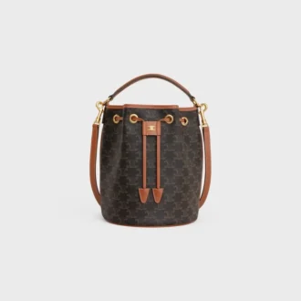Clara-Tasche aus Triomphe Canvas und Kalbsleder