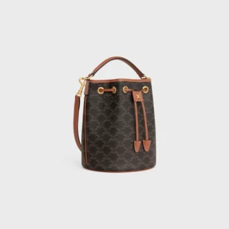 Clara-Tasche aus Triomphe Canvas und Kalbsleder